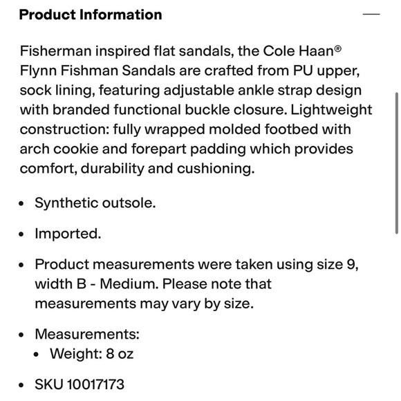 Cole Haan Flynn Fishman Black Sandals with Gold Buckle size 8 $90 IMMACULATE - Picture 3 of 11